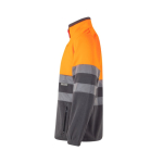 Veste polaire de travail bicolore en polyester 280 g/m² Velilla couleur orange troisième vue