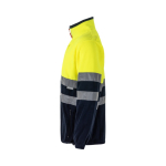 Veste polaire de travail bicolore en polyester 280 g/m² Velilla couleur jaune troisième vue