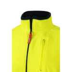 Veste polaire de travail bicolore en polyester 280 g/m² Velilla couleur jaune Huitième vue