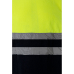 Veste polaire de travail bicolore en polyester 280 g/m² Velilla couleur jaune Neuvième vue