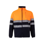 Veste polaire de travail bicolore en polyester 280 g/m² Velilla couleur orange deuxième vue
