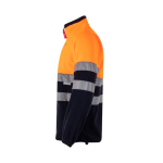 Veste polaire de travail bicolore en polyester 280 g/m² Velilla couleur orange troisième vue