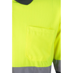 Polo de travail manches longues grande taille 160 g/m² Velilla couleur jaune Septième vue