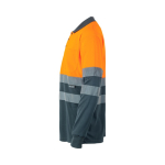Polo de travail manches longues grande taille 160 g/m² Velilla couleur orange troisième vue