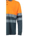 Polo de travail manches longues grande taille 160 g/m² Velilla couleur orange sixième vue