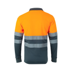 Polo de travail manches longues grande taille 160 g/m² Velilla couleur orange