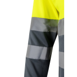 Polo de travail manches longues fluorescent 160 g/m² Velilla couleur jaune sixième vue