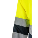 Polo de travail manches longues haute visibilité 160 g/m² Velilla couleur jaune sixième vue