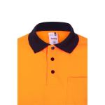 Polo de travail manches longues haute visibilité 160 g/m² Velilla couleur orange cinquième vue