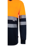 Polo de travail manches longues haute visibilité 160 g/m² Velilla couleur orange sixième vue