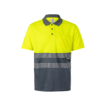 Polo de travail manches courtes grande taille 160 g/m² Velilla couleur jaune deuxième vue