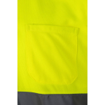 Polo de travail manches courtes haute visibilité 160 g/m² Velilla couleur jaune Septième vue