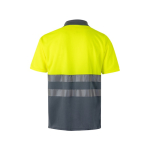 Polo de travail manches courtes haute visibilité 160 g/m² Velilla couleur jaune