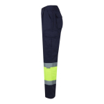 Pantalon de travail grande taille haute visibilité 210 g/m² Velilla couleur jaune troisième vue