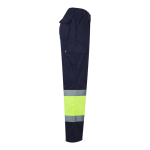 Pantalon de travail grande taille haute visibilité 210 g/m² Velilla couleur jaune quatrième vue