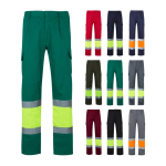 Pantalon de travail grande taille haute visibilité 210 g/m² Velilla diverses couleurs