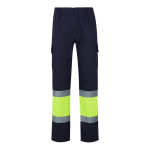 Pantalon de travail en sergé polyester et coton 210 g/m² Velilla couleur jaune deuxième vue