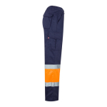 Pantalon de travail en sergé polyester et coton 210 g/m² Velilla couleur orange quatrième vue