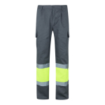 Pantalon de travail en sergé avec plusieurs poches 210 g/m² Velilla couleur jaune deuxième vue
