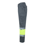Pantalon de travail en sergé avec plusieurs poches 210 g/m² Velilla couleur jaune troisième vue