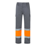 Pantalon de travail en sergé avec plusieurs poches 210 g/m² Velilla couleur orange deuxième vue