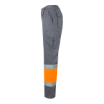 Pantalon de travail en sergé avec plusieurs poches 210 g/m² Velilla couleur orange troisième vue