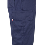 Pantalon de travail unisexe en polyester et coton 210 g/m² Velilla couleur jaune cinquième vue