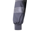 Veste de travail bicolore avec bandes réfléchissantes 210 g/m² Velilla couleur gris cinquième vue