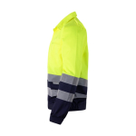 Veste de travail en sergé polyester et coton 210 g/m² Velilla couleur jaune troisième vue