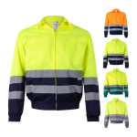 Veste de travail en sergé polyester et coton 210 g/m² Velilla diverses couleurs