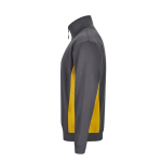 Pull de travail molletonné avec demi-fermeture éclair 260 g/m² Velilla couleur jaune troisième vue