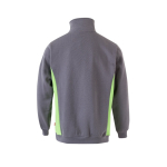Pull de travail molletonné avec demi-fermeture éclair 260 g/m² Velilla couleur vert