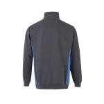 Pull de travail molletonné avec demi-fermeture éclair 260 g/m² Velilla couleur bleu ciel