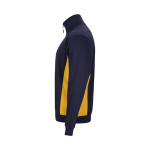Pull de travail molletonné polyester et coton 260 g/m² Velilla couleur jaune troisième vue
