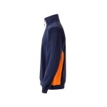 Pull de travail molletonné polyester et coton 260 g/m² Velilla couleur orange troisième vue