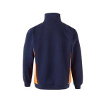 Pull de travail molletonné polyester et coton 260 g/m² Velilla couleur orange