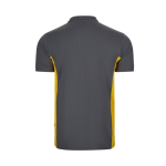 Polo de travail en piqué bicolore manches courtes 180 g/m² Velilla couleur jaune