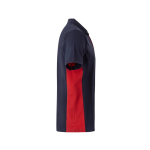 Polo de travail en coton et polyester manches courtes 180 g/m² Velilla couleur rouge quatrième vue