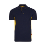Polo de travail en coton et polyester manches courtes 180 g/m² Velilla couleur jaune deuxième vue