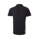 Polo de travail en coton et polyester manches courtes 180 g/m² Velilla couleur vert deuxième vue