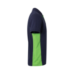 Polo de travail en coton et polyester manches courtes 180 g/m² Velilla couleur vert quatrième vue