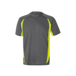 T-shirt technique de travail en maille ”œil de perdrix” 160 g/m² Velilla couleur jaune deuxième vue