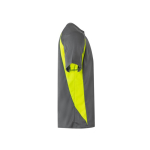 T-shirt technique de travail en maille ”œil de perdrix” 160 g/m² Velilla couleur jaune troisième vue