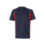 T-shirt de travail bicolore 100 % polyester 160 g/m² Velilla couleur rouge deuxième vue
