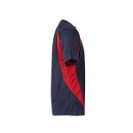 T-shirt de travail bicolore 100 % polyester 160 g/m² Velilla couleur rouge troisième vue