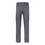Pantalon de travail extensible multipoches bicolore 240 g/m² Velilla couleur vert deuxième vue