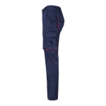 Pantalon de travail multipoches bicolore 240 g/m² Velilla couleur rouge troisième vue