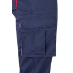 Pantalon de travail multipoches bicolore 240 g/m² Velilla couleur rouge cinquième vue