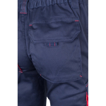 Pantalon de travail multipoches bicolore 240 g/m² Velilla couleur rouge sixième vue