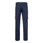Pantalon de travail multipoches bicolore 240 g/m² Velilla couleur rouge